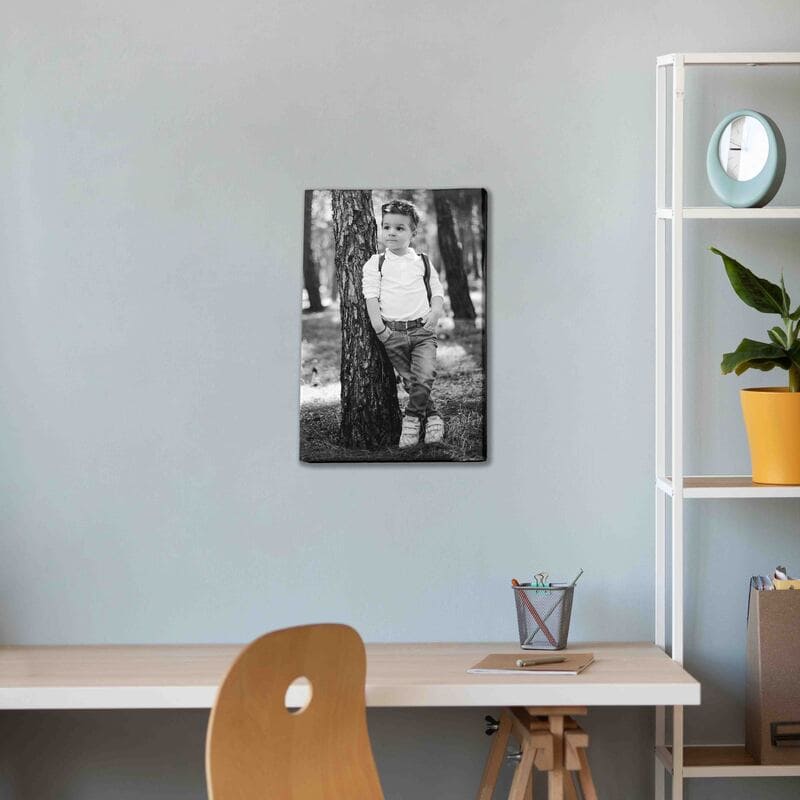 Καμβάς με ασπρόμαυρη φωτογραφία